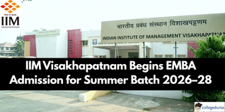 IIM Visakhapatnam Begins EMBA Admission for Summer Batch 2026–28; Apply by April 27 @iimv.ac.in
